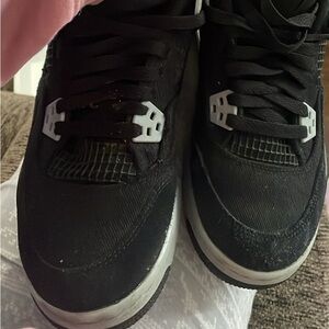 Jordan 4 black canvas